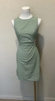 SHEIN, Women s, Sleeveless Dress, Waist Cut-outs, Sage Green, Size: XS