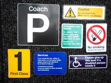 Lot of original British Rail carriage stickers. All different.