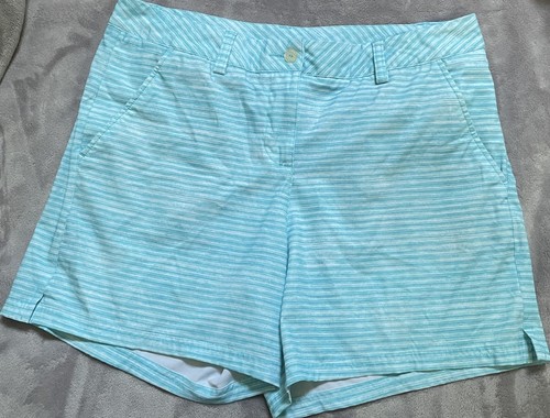 Puma Damen blau weiß Shorts Gr. 10 Golf sportlich Stretch Freizeit - Bild 1 von 5