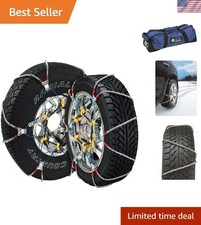 Sz143 Super Z6 Cable Tire Chain For Passenger Cars Pickups And Suvs - Set Of 2
