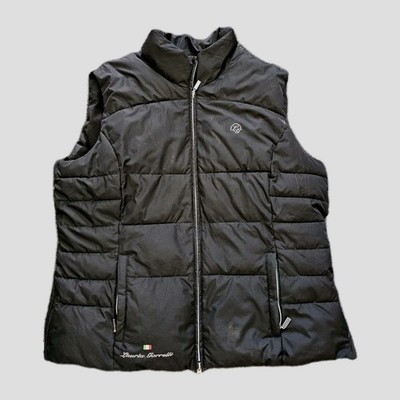 LAURIA GARRELLI Damen Winter Reitweste schwarz gefüttert bestickt XXL 42/44 TOP