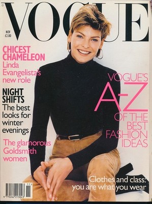 British Vogue November 1996 Linda Evangelista