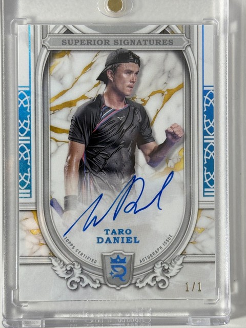 2024 Topps Royalty Tennis Taro Daniel Superior Signatures 1/1 Auto Japan