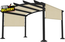 8×12 Pergola Shade Cover Universal Replacement Canopy for Outdoor Patio Porch...
