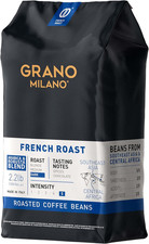 Grano Milano French Roast Robusta Extra Strong Coffee Beans 1Kg – Intensity 5/5, 28.80 per kilo