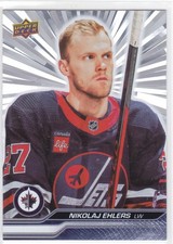 2023/24 UD..NIKOLAJ EHLERS..OUTBURST SILVER..# 445..JETS..FREE COMBINED SHIP