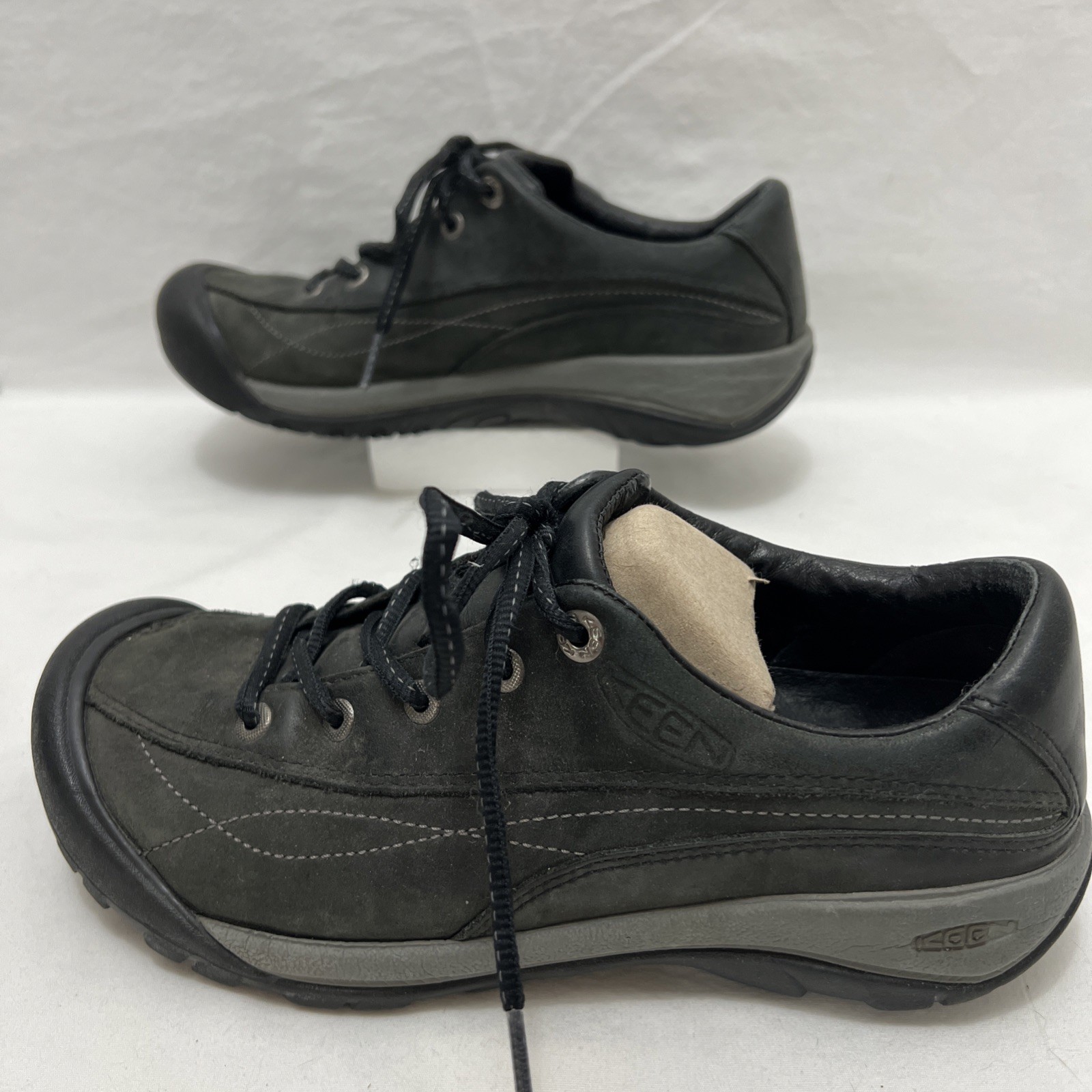 Keen Toyah 53001 BLCK scarpe da trekking stringate in pelle nera da donna taglia 8