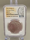 2024 Morgan Silver Dollar $1 First Day Of Issue - NGC MS70