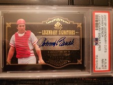 2007 SP Legendary Signatures Johnny Bench 5/25 PSA 8 HOF Reds legend 1/1 Jer #ed