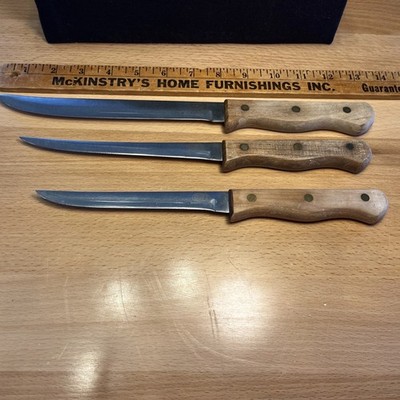 3 Carvel Hall Great Blades HI-CARBON Steel Knife knives Slicer Japan 8'' Blade ++