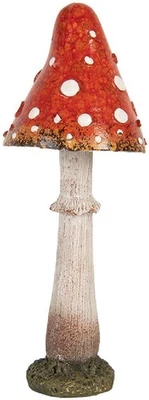 Clayre & Eef 6PR5742 Dekoration Pilz rot-weiß Ø 9x23 cm - Bild 1 von 3