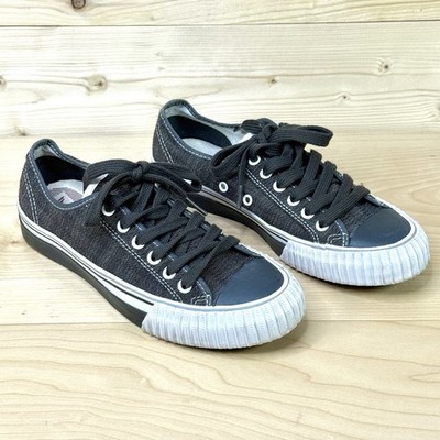 PF Flyers Center Lo Cross Weave Canvas Sneaker Women US Size 7 PM11CL1D Black