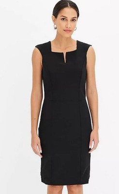 FREEMANS Pocket Shift Dress in Black UK 14 (fm235-6)