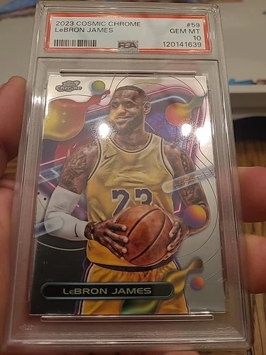 2023 Topps Cosmic Chrome LEBRON JAMES Lakers #59 PSA 10 LOW POP Sick Card