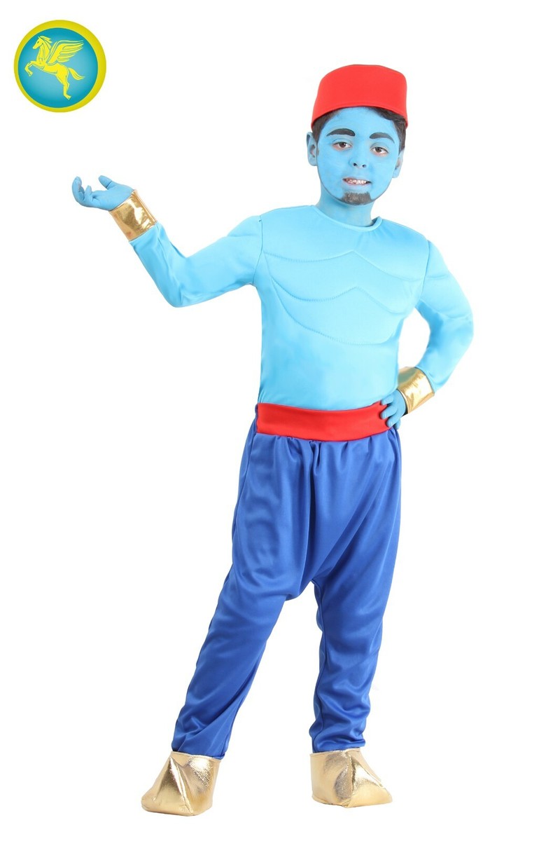 Costume carnevale Genio della lampada (con muscoli) vestito