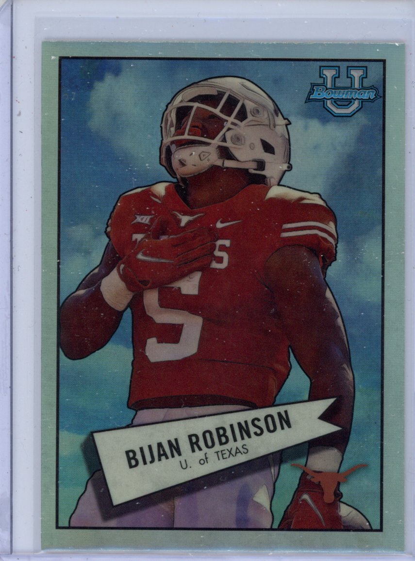 2022  Bowman Chrome University #52BF-18 Bijan Robinson 1952 Bowman