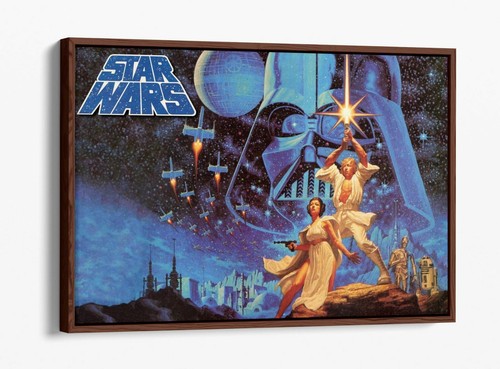 PÓSTER DE STAR WARS - FLOTADOR PROFUNDO/EFECTO FLOTADOR ENMARCADO LONA IMPRESIÓN ARTÍSTICA- - Imagen 10 de 12