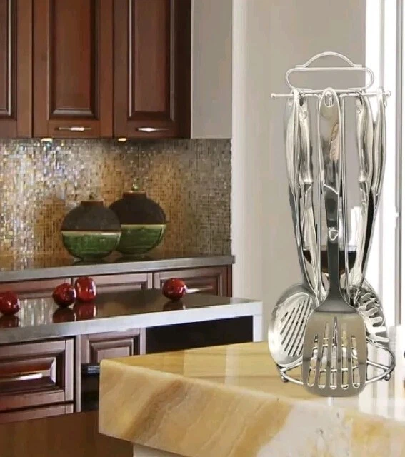 AMC Kitchen Aid Set 6 Piece Set Stainless Steel High Quality Kitchen Ladle Set TOP - Image 2 of 4