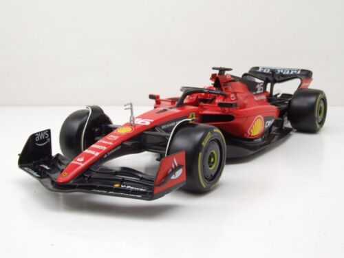 Ferrari SF-23 #16 Formel 1 2023 Rouge Leclerc Maquette de Voiture 1:18 Bburago - Photo 1/9