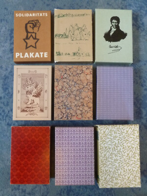 Miniaturbuch Midibuch Geschenkbuch DDR 10,5x6,5 cm, Ledereinband im Schuber