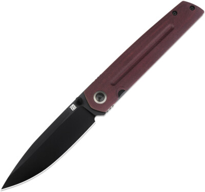 Artisan Sirius Pocket Knife Burgundy Micarta Folding PVD Pocket Knife 1849PBDRC