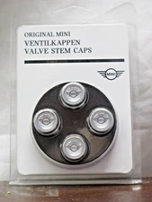 OEM Mini Cooper Valve Stem Caps Mini Wings Logo 36110429651