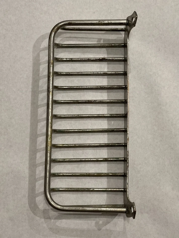 Antiguo soporte de jabón cepillo esponja latón niquelado SM Co ~10” x 4” c.1907 Foto 3 de 4