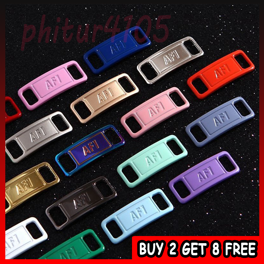 Replacement For Air Force One AF1 Custom Metal Lace Lock Tag Charm Buckle  UK NEW