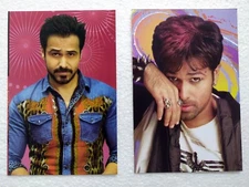 2 x Bollywood Actor Emraan Hashmi Original Post card Postcards India Star