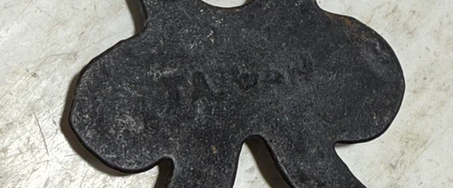 Tile And Cast Iron Trivet Cathay An Apple A Day Keeps Doctor Away Worm image 7
