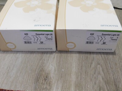set of Amoena 442 Essential Lights 2S Size 5 Tawny Made in Germany Breast Forms