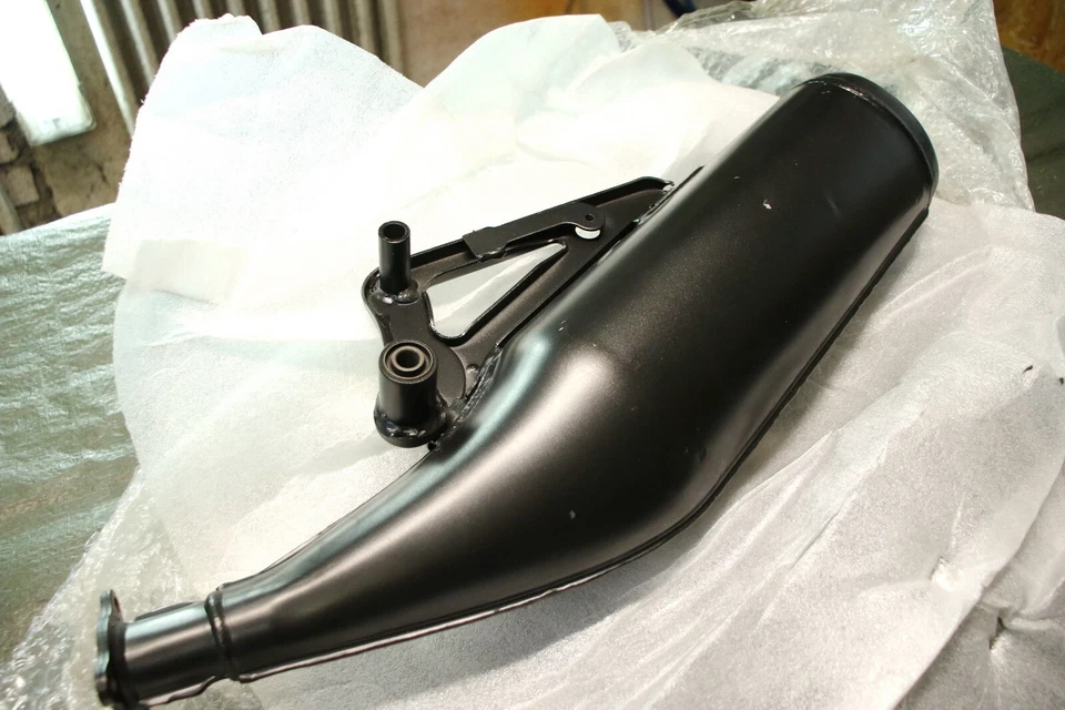 Derbi Hunter 50 ORIGINAL Auspuff NEU 00G03403181 Silencer Exhaust Marmitta - Bild 4 von 4