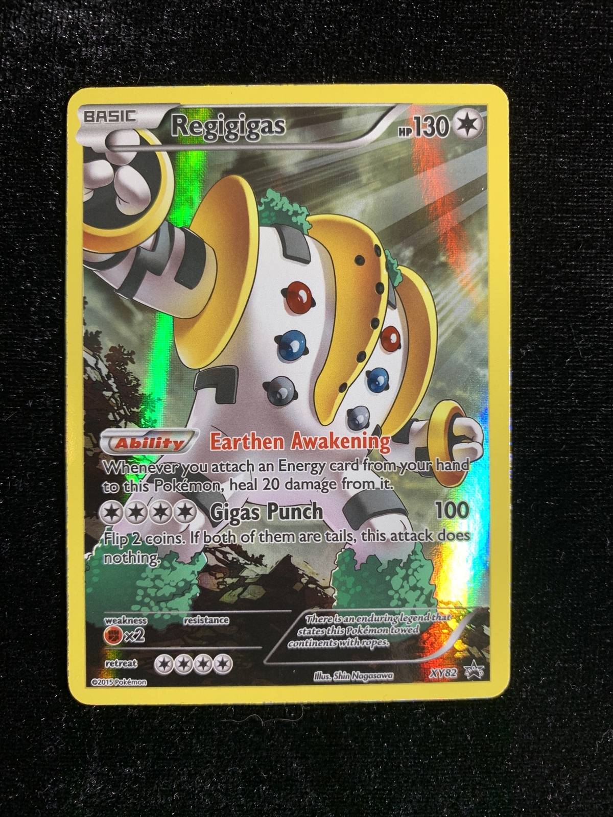 Regigigas XY82 - Full Art - Black Star Promo Pokemon Card - NM Condition English