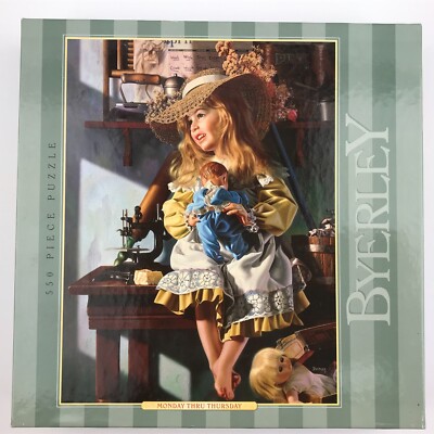 Hasbro MB Bob Byerley Monday Thru Thursday 550 Piece Jigsaw Puzzle NEW 49093-2