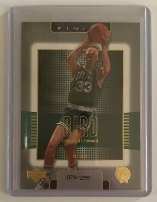 Larry Bird Boston Celtics 2003 Upper Deck Finite Card No 9 78/299 RARE