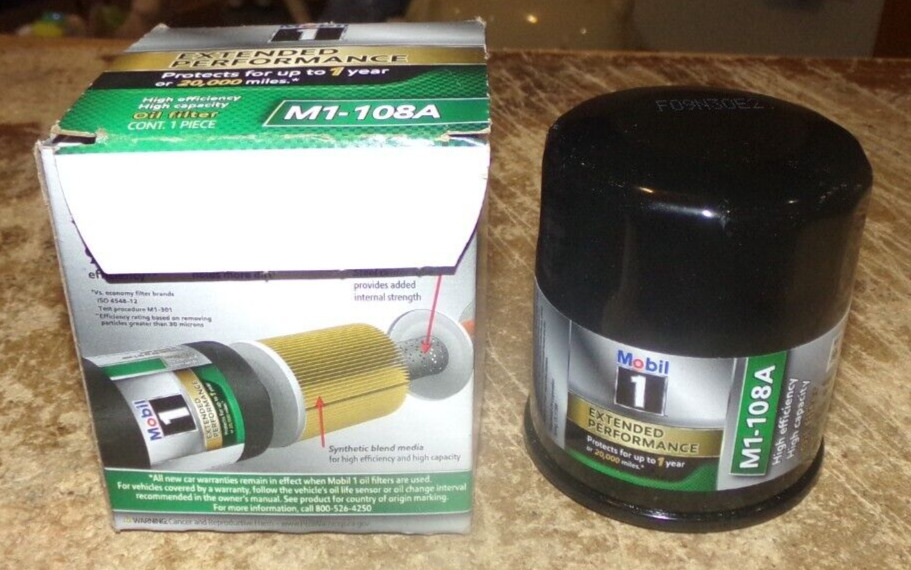 2019 mobil 1 M1-108A oil filter in the box new