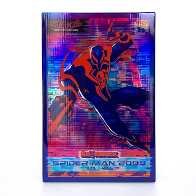 BE@RBRICK SPIDER-MAN 2099 Across the Spider-Verse 100% & 400 BE@RBRICK SPIDER-MAN 2099 Across the Spider-Verse 100% & 400