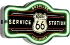 Route 66 Vintage LED Neon Marquee Sign - Battery Powered 17x10 Inches