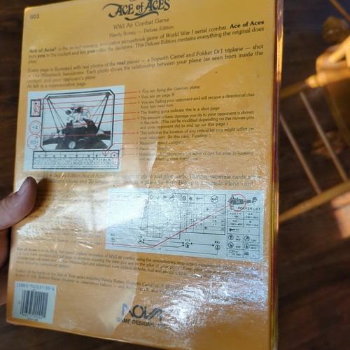 NOS-NOVA ACE OF ACES WWI Air Combat Game Handy Rotary Deluxe Edition - See Pic - Picture 3 of 15