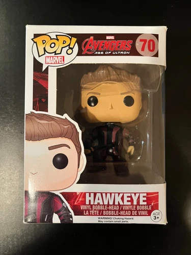Funko Pop de Hawkeye Marvel Avengers: Age of Ultron! #70. Con protector