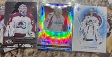 2013-14 Panini Select Philipp Grubauer Silver Prizm Rookie Auto /99 Kraken Caps