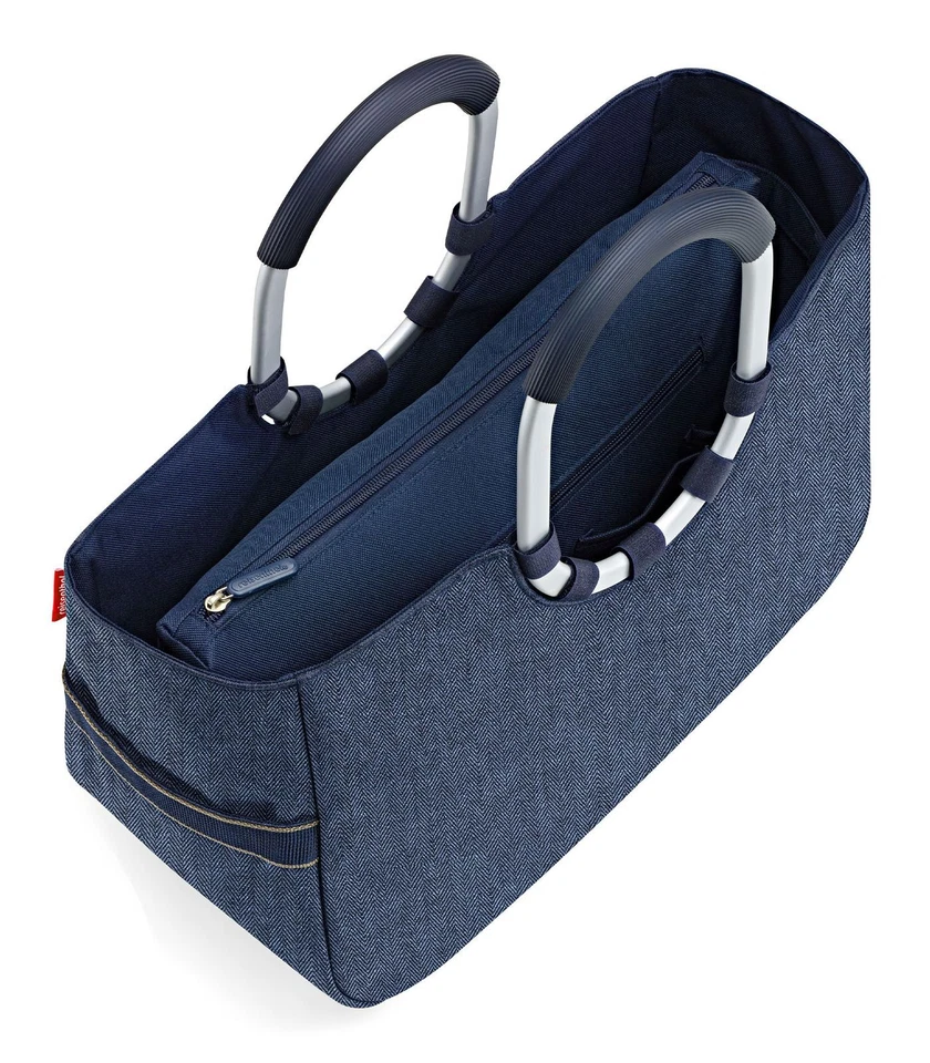 reisenthel Loopshopper M Shopper Schultertasche Herringbone Dark Blue dunkelblau - Bild 4 von 4