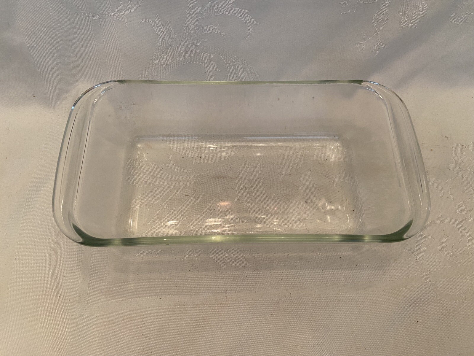 Vintage PYREX Glass Loaf Pan 215 B 9"x 5"x 3" 2 Quarts Rounded
