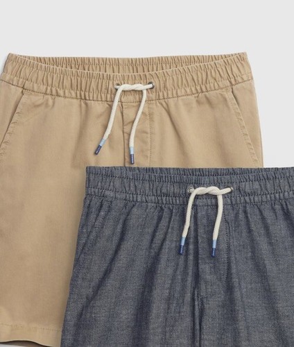 NWT GAP Kids Boys Comfort Stretch Jogger Shorts Sz XL Beige Pull-On #53811 - Picture 3 of 8