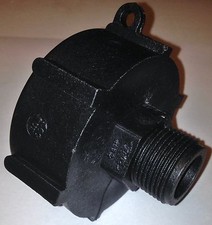 275 - 330 Gallon IBC Tote Tank DRAIN ADAPTER 2" Fine NPS Thread x 3/4" MALE NPT