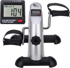 Mini Exercise Bike Pedal Under Desk Exerciser Cycle Arm&Leg Peddler LCD Display