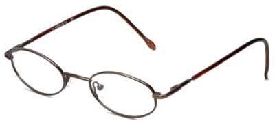 Calabria FlexPlus 84 Brown Designer Blue Light Blocking Glasses Ladies Oval 46mm
