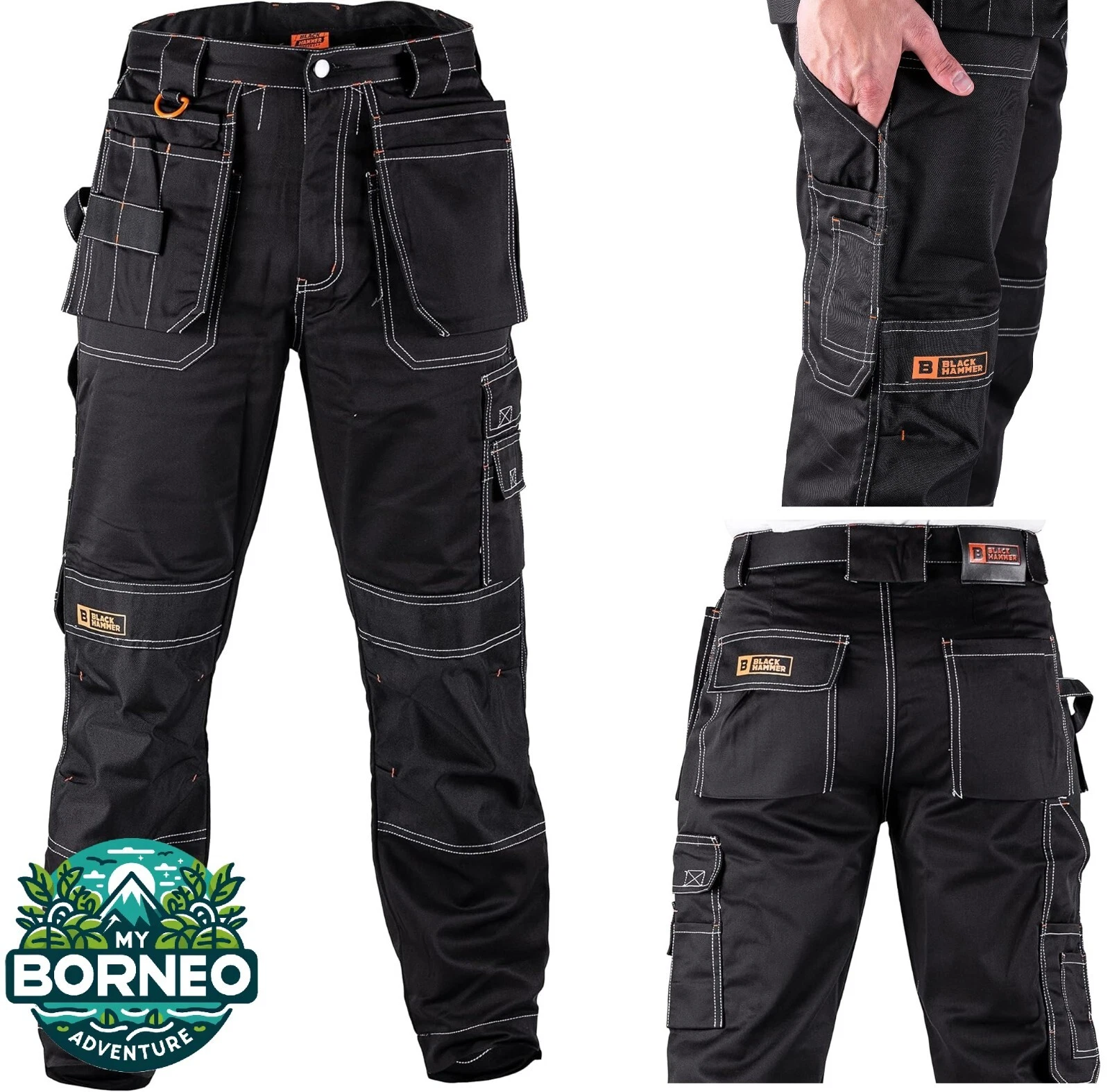 Mens Work Cargo Utility Trousers Knee Pads Multi Pocket Combat
Opens in a new window or tab
