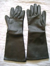 Vintage Womens Black Gloves Lee Begman New York Japan Size Small Elegant Classic