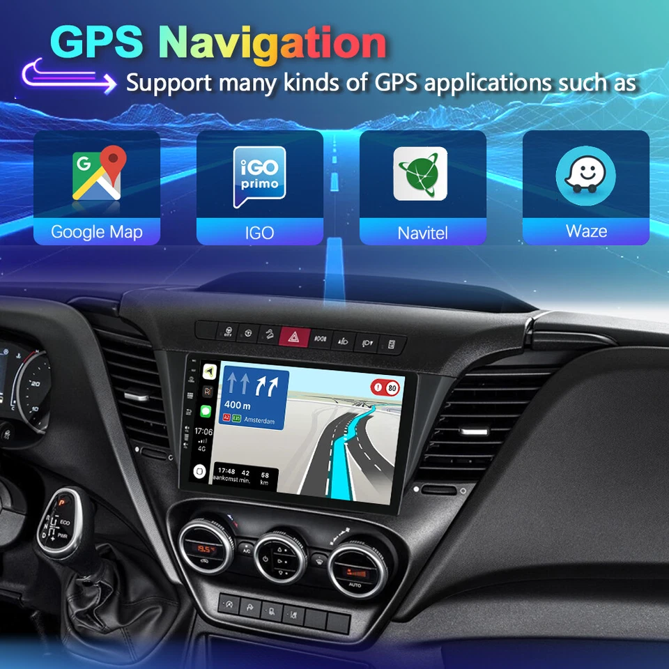 DAB+ Autoradio CarPlay For Iveco Daily 2014-21 Android 14 GPS Navi DSP 6GB+128GB - Bild 4 von 4
